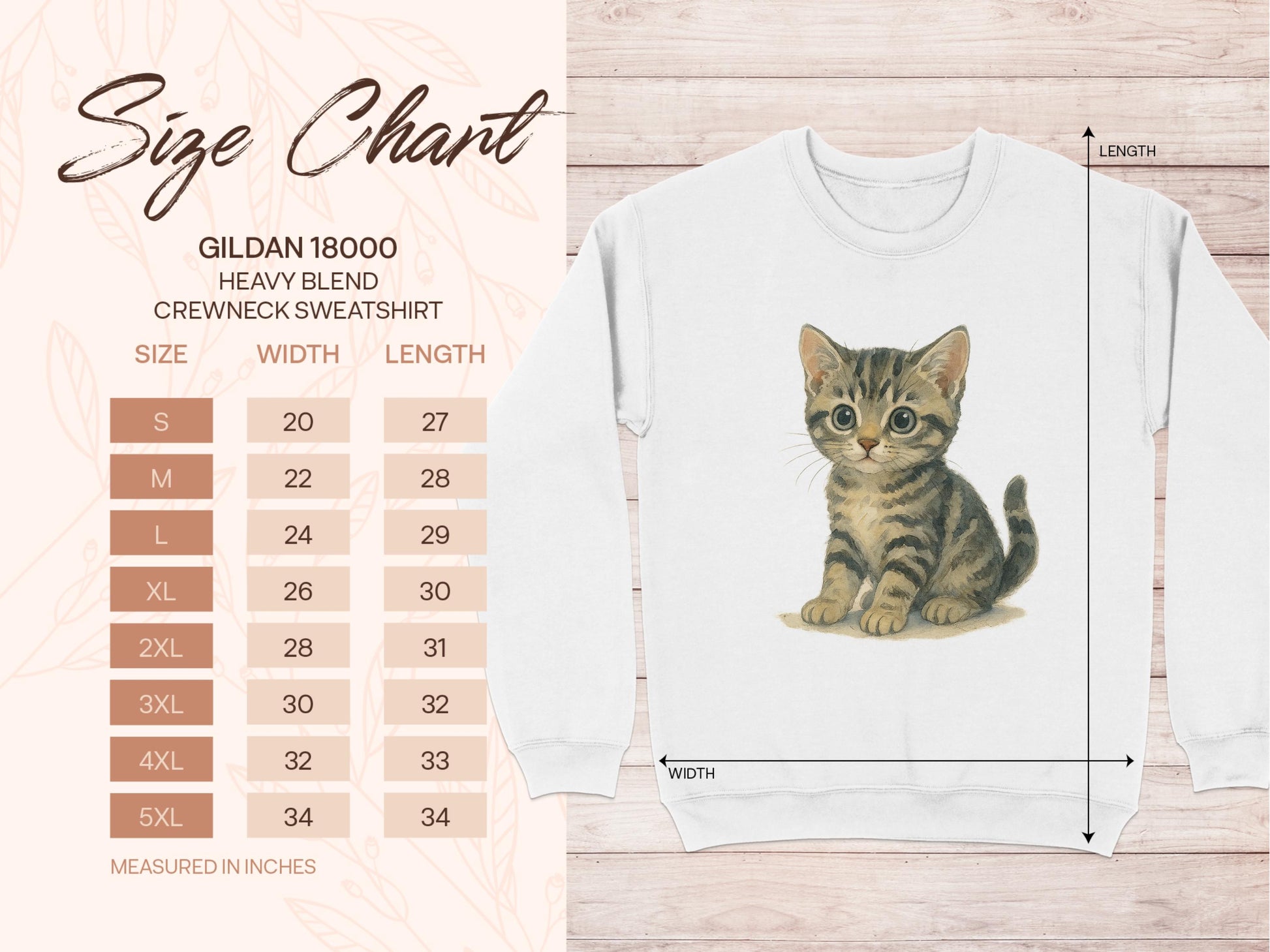 Adorable Kitten Design Gildan 18000 Crewneck Sweatshirt product