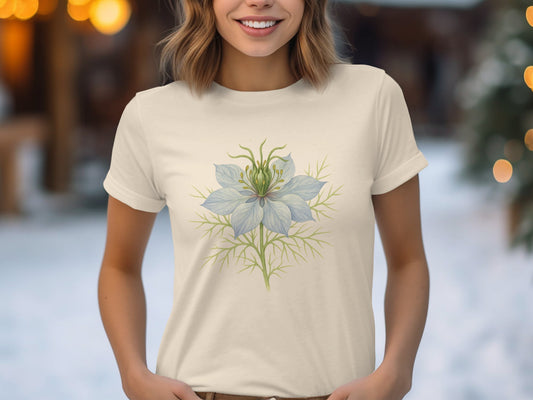 Floral Design Cream Casual Wear T-Shirt product