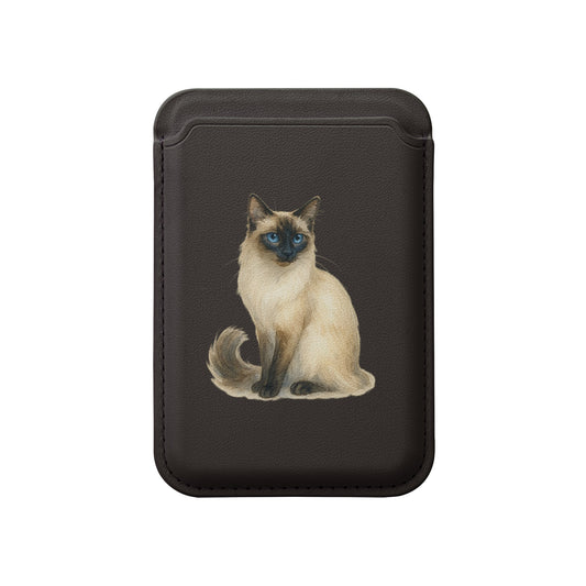 Siamese Cat Design Slim Wallet Card Holder product
