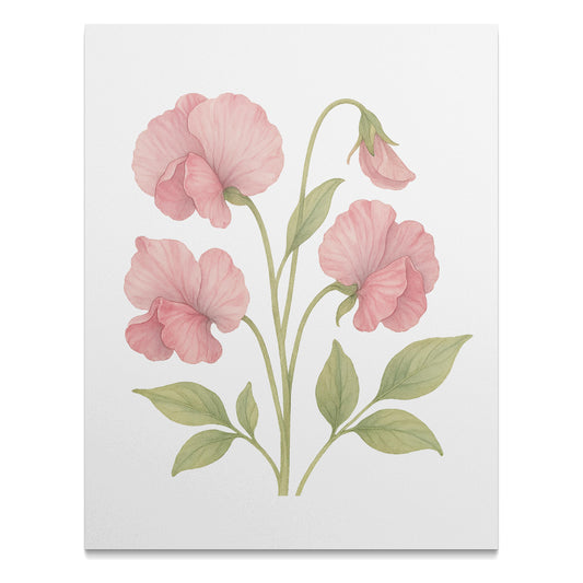 Pink Vintage Botanical Floral Art Print product