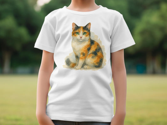 Cute Calico Cat Graphic T-Shirt product type