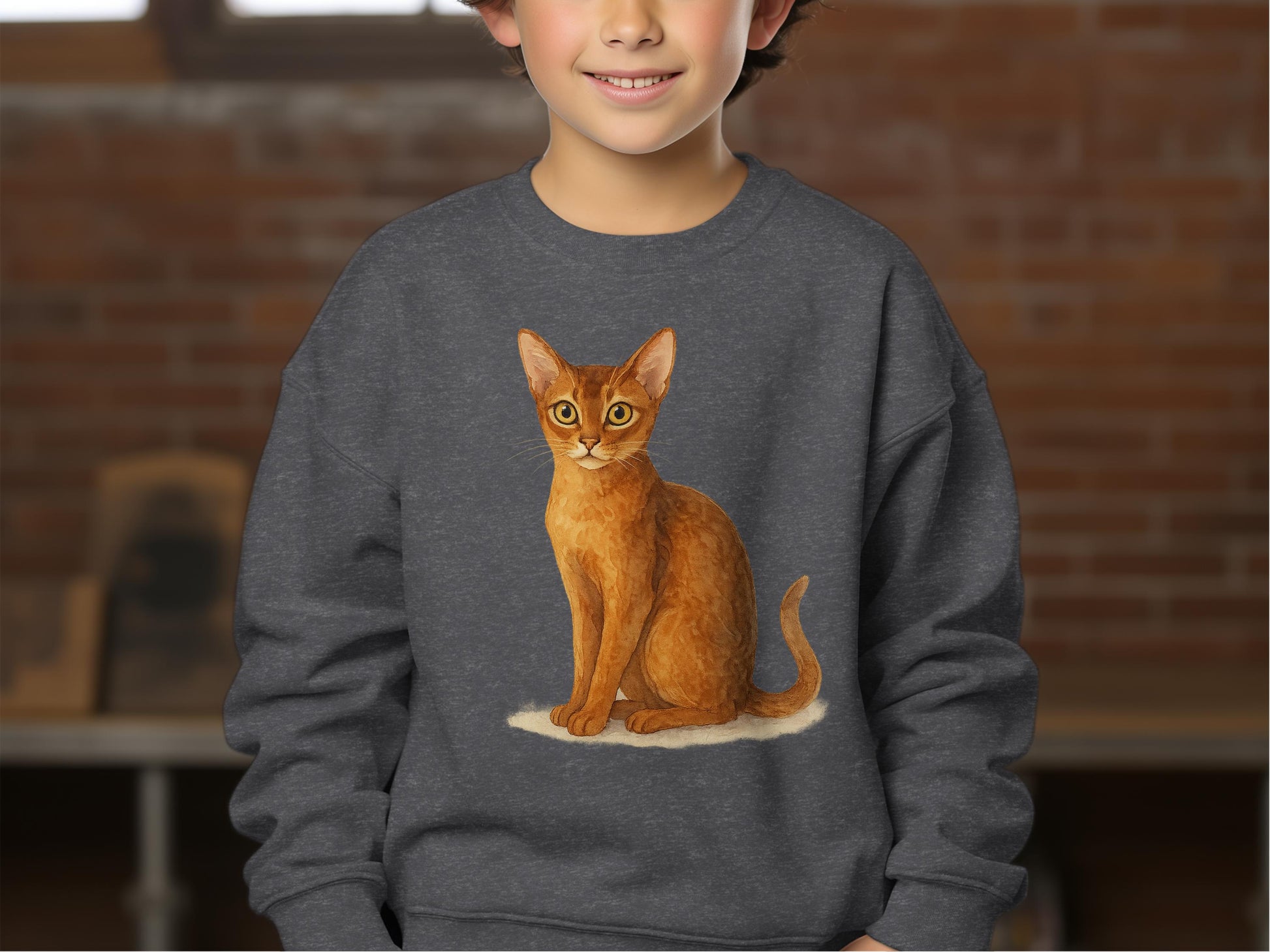 Realistic Cat Design Long Sleeve Pullover product