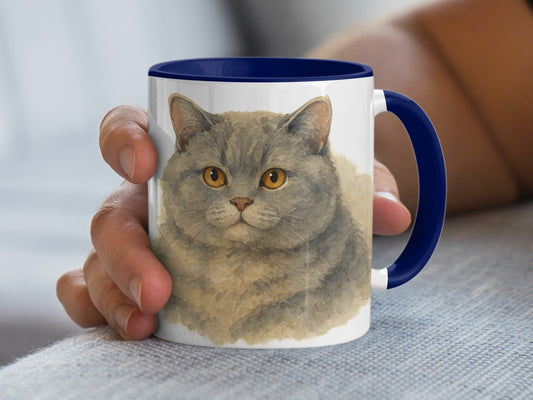 Adorable Cat Portrait Print Mug Perfect Gift product type