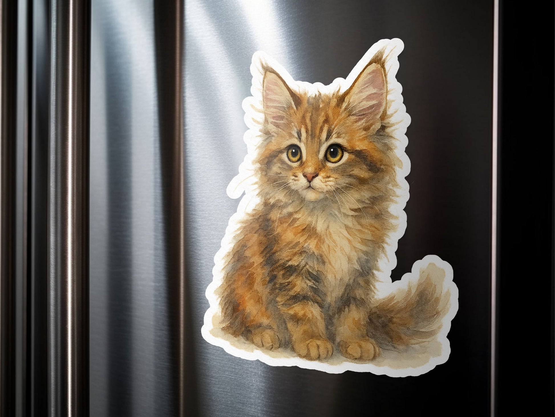 Adorable Kitty Magnet for Your Fridge or Locker product type