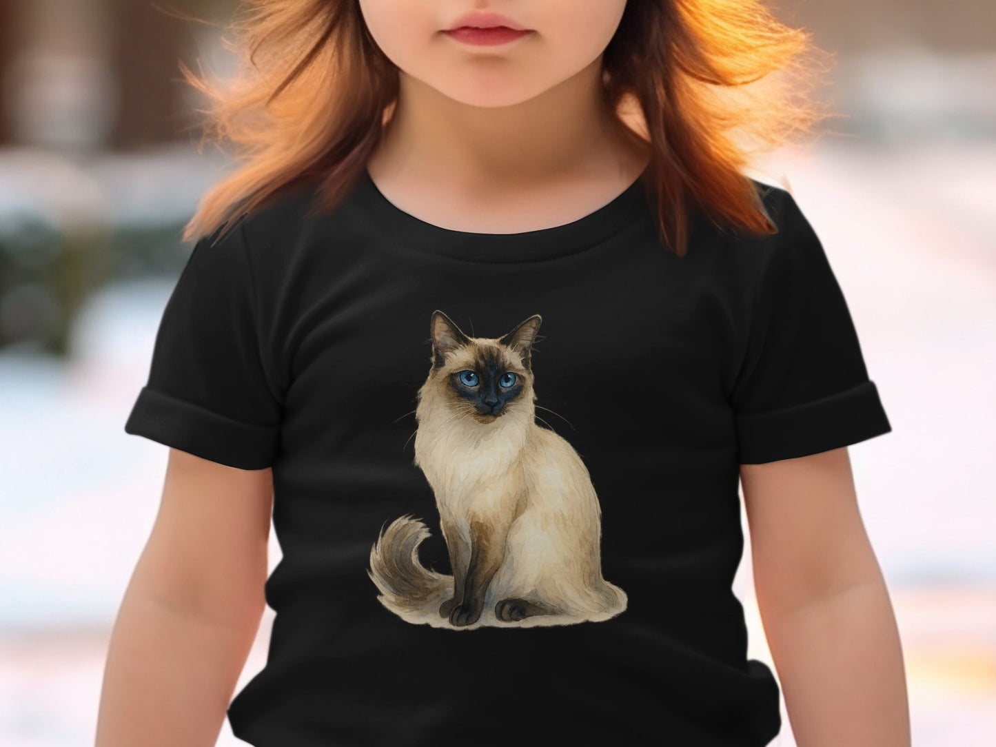 Cute Kitten Graphic Printed T-Shirt for Children product type