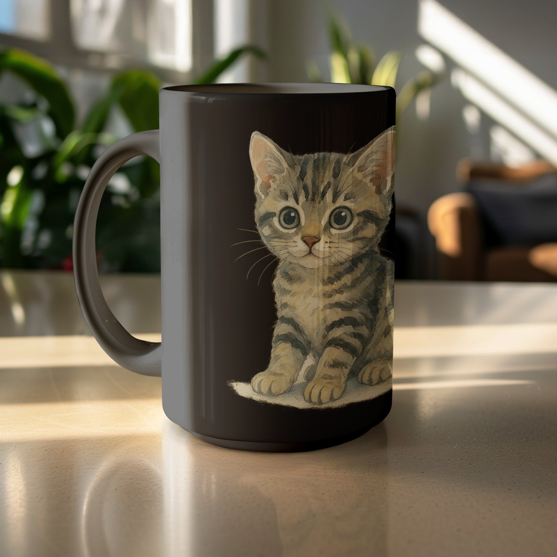 Adorable Tabby Kitten Design Coffee Mug product type