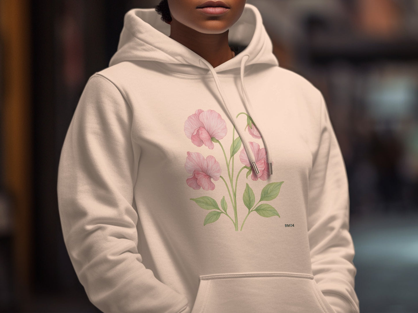 Beautiful Design Flower Graphic on Hoodie product type