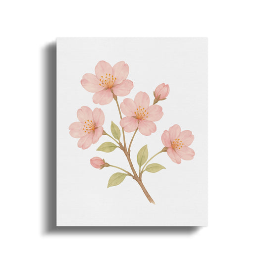 Beautiful Cherry Blossom Botanical Art Print product