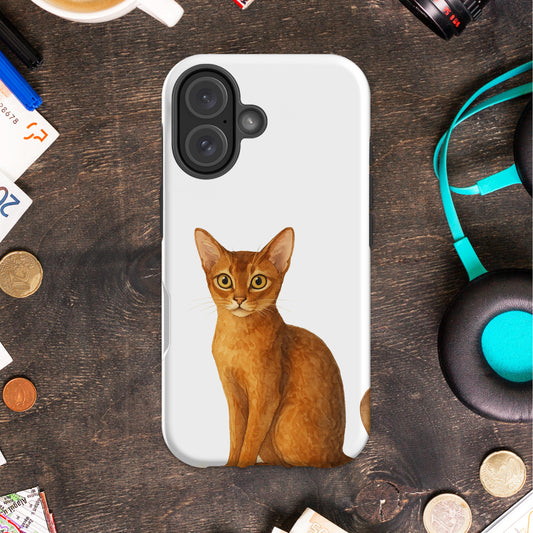 Cute Abyssinian Cat Design Phone Case product type