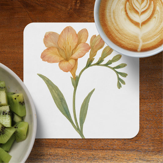 Beautiful Floral Design Square Coaster for Home product