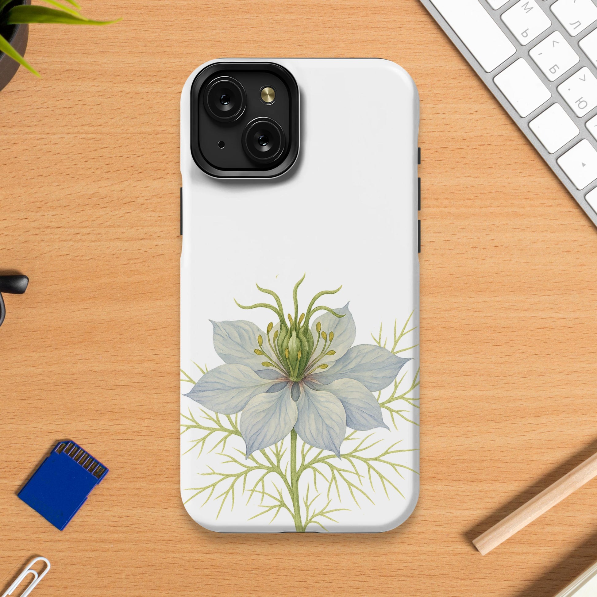 Elegant Floral Design Protective Phone Case product type