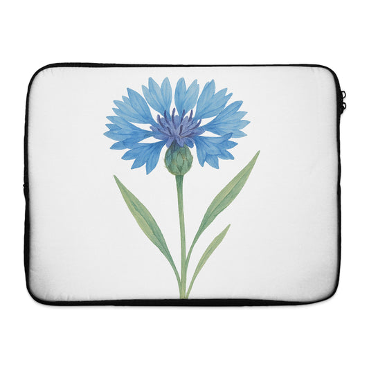 Blue Flower Print Laptop Sleeve Protective Case product