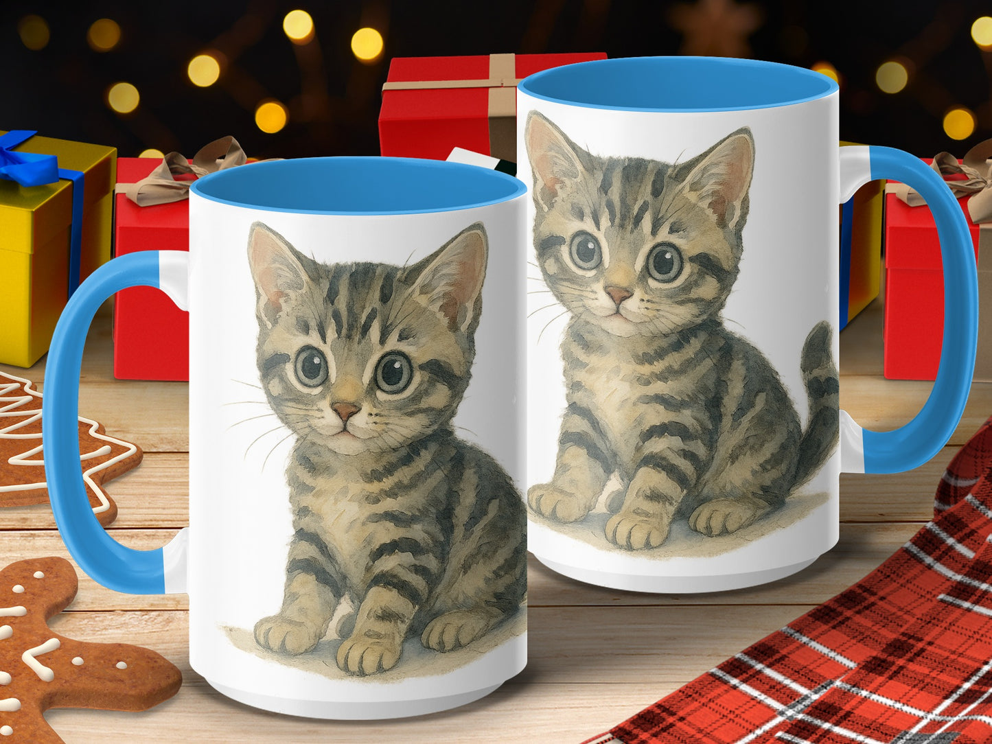 Cute Kitten Art Coffee Mug Perfect Gift Product