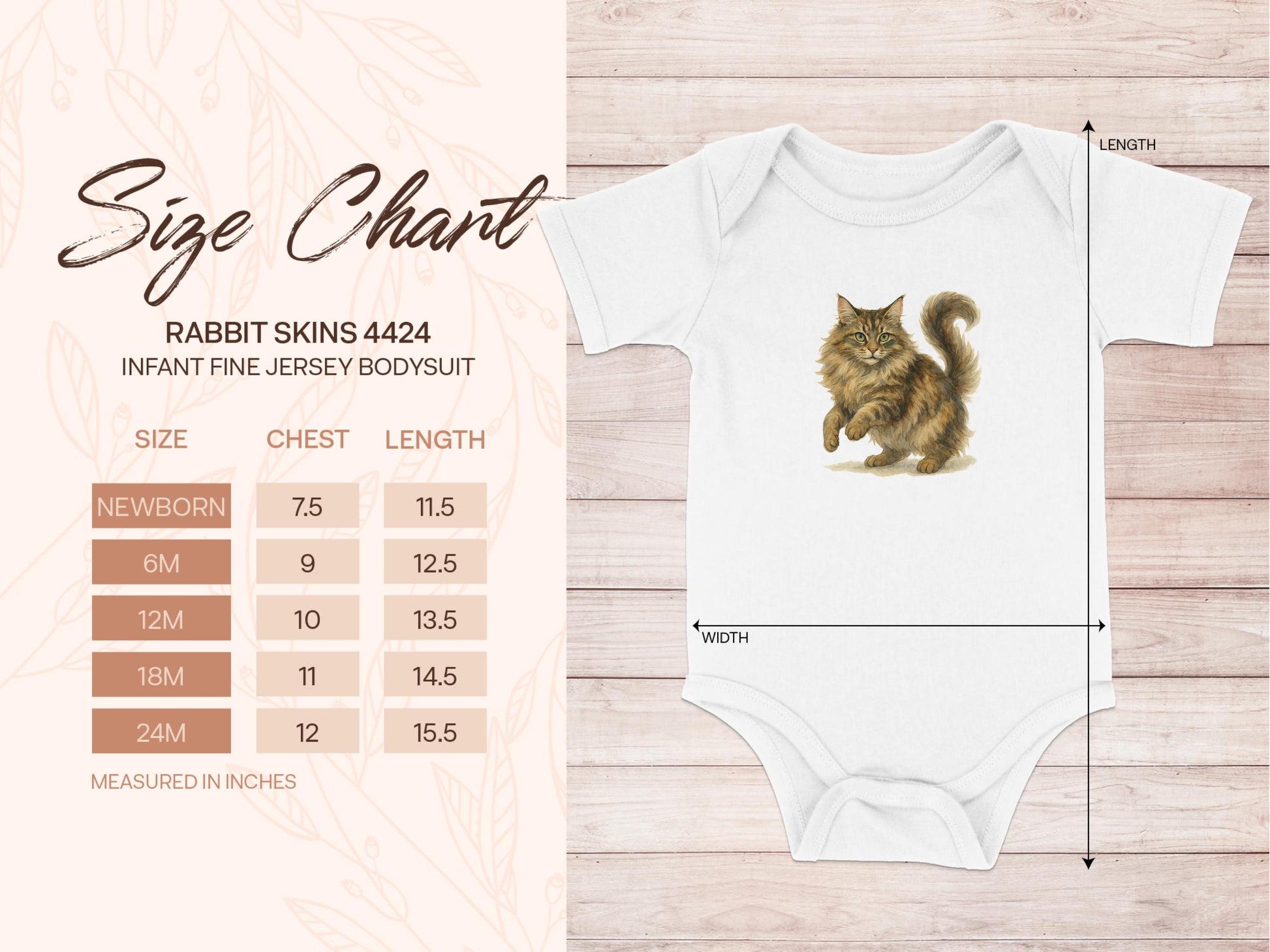 Cute Kitten Print Infant Fine Jersey Bodysuit product type