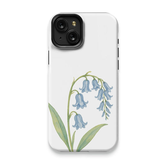 Bluebell Flower Design on White Phone Case product type