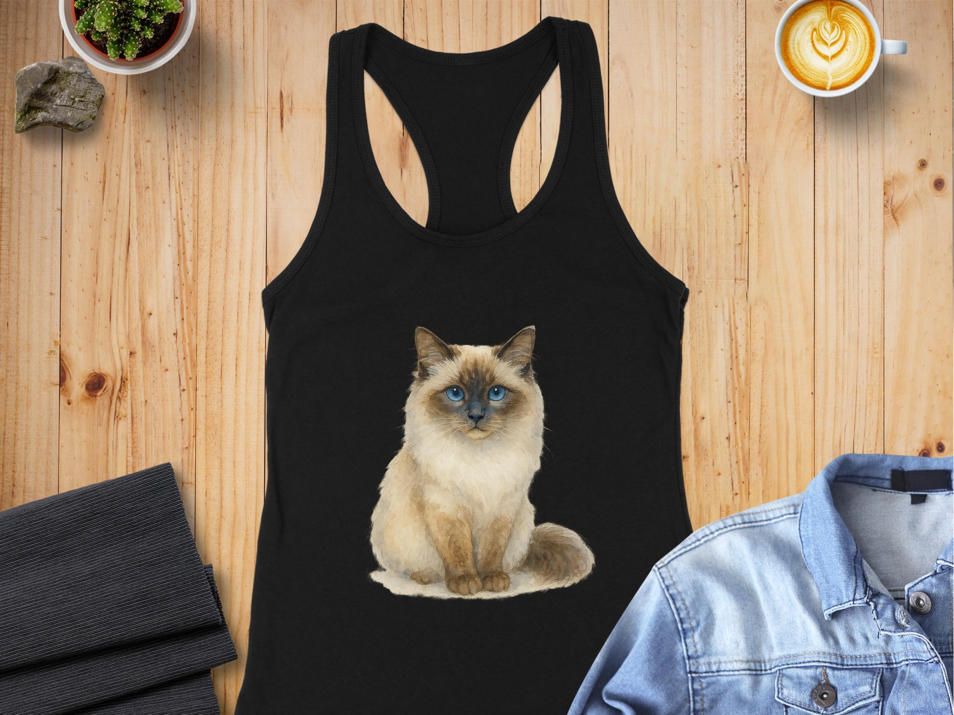 Beautiful Cat Print Sleeveless Women's Tank Top product