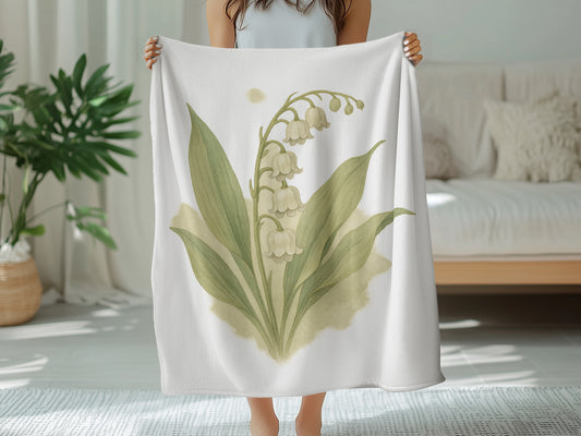 Elegant Lily of the Valley Design Bedspread product type