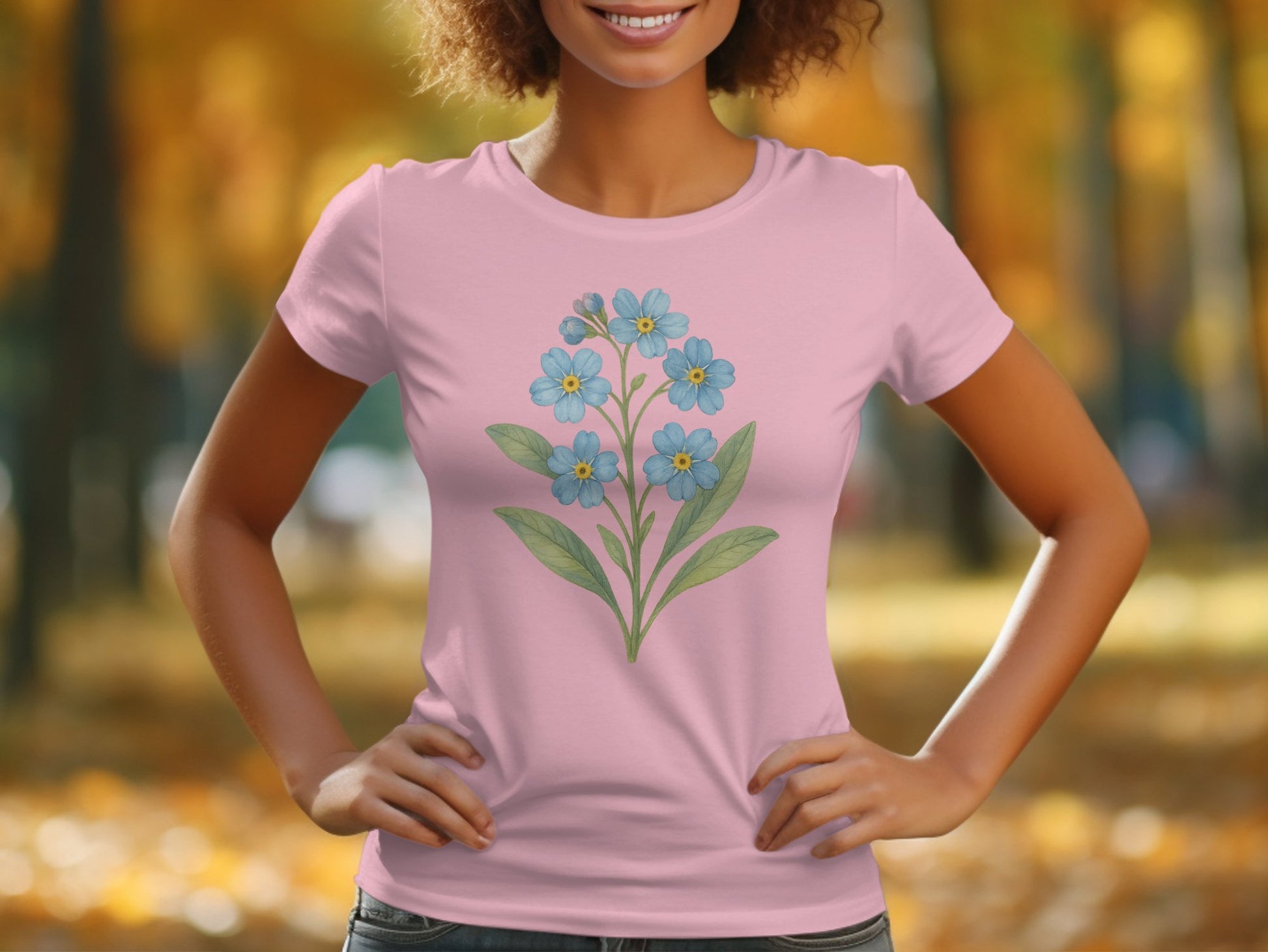Beautifully Designed Flower Print T-shirt product