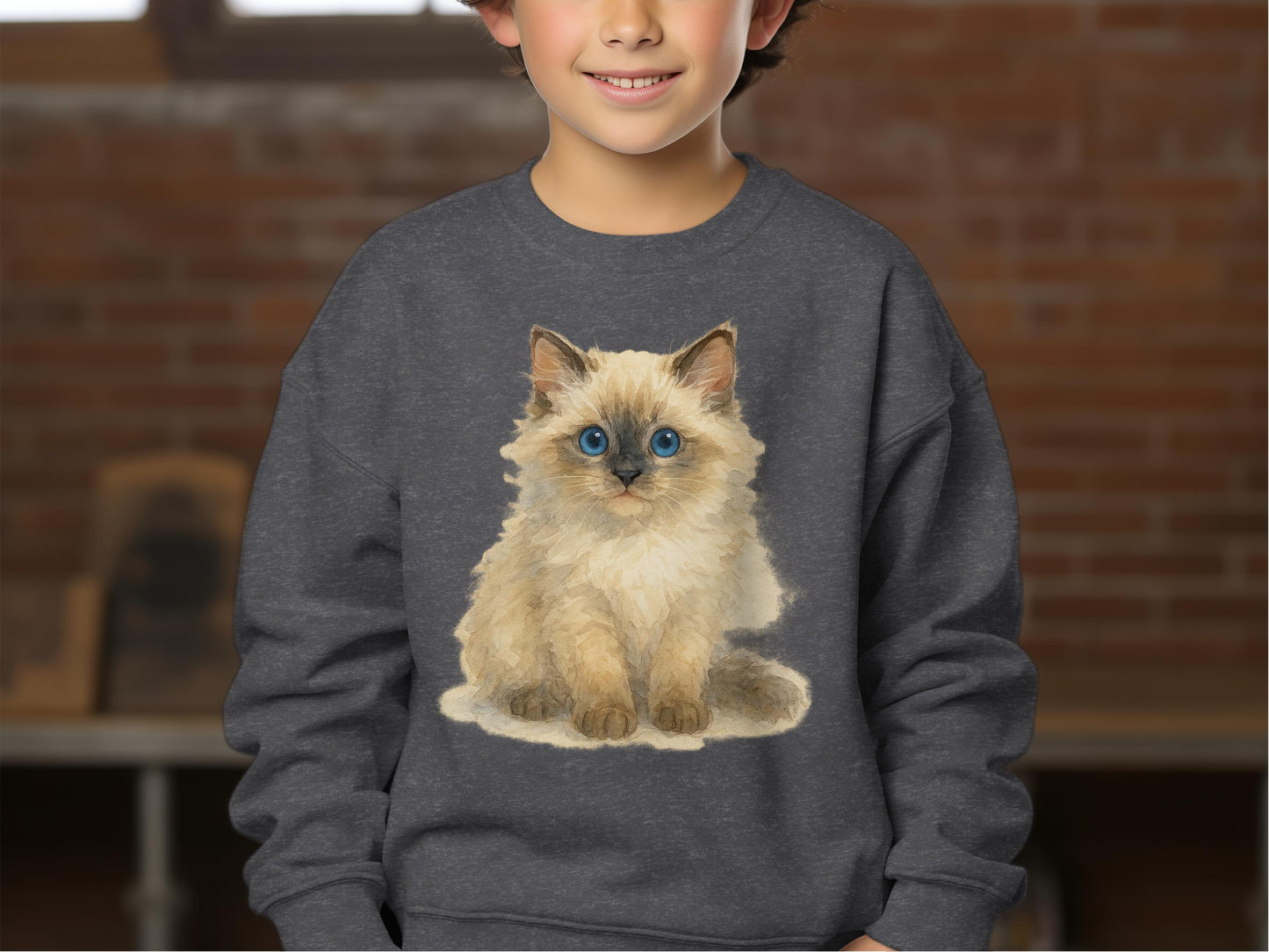 Adorable Kitten Fleece Warm Graphic Print product type