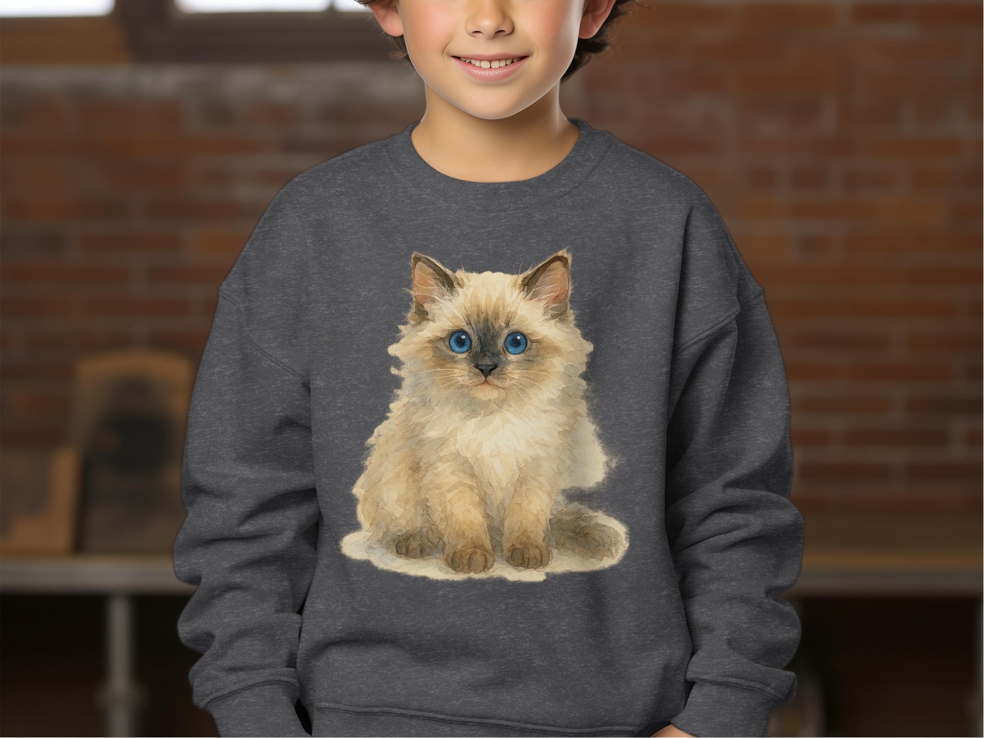 Adorable Kitten Fleece Warm Graphic Print product type