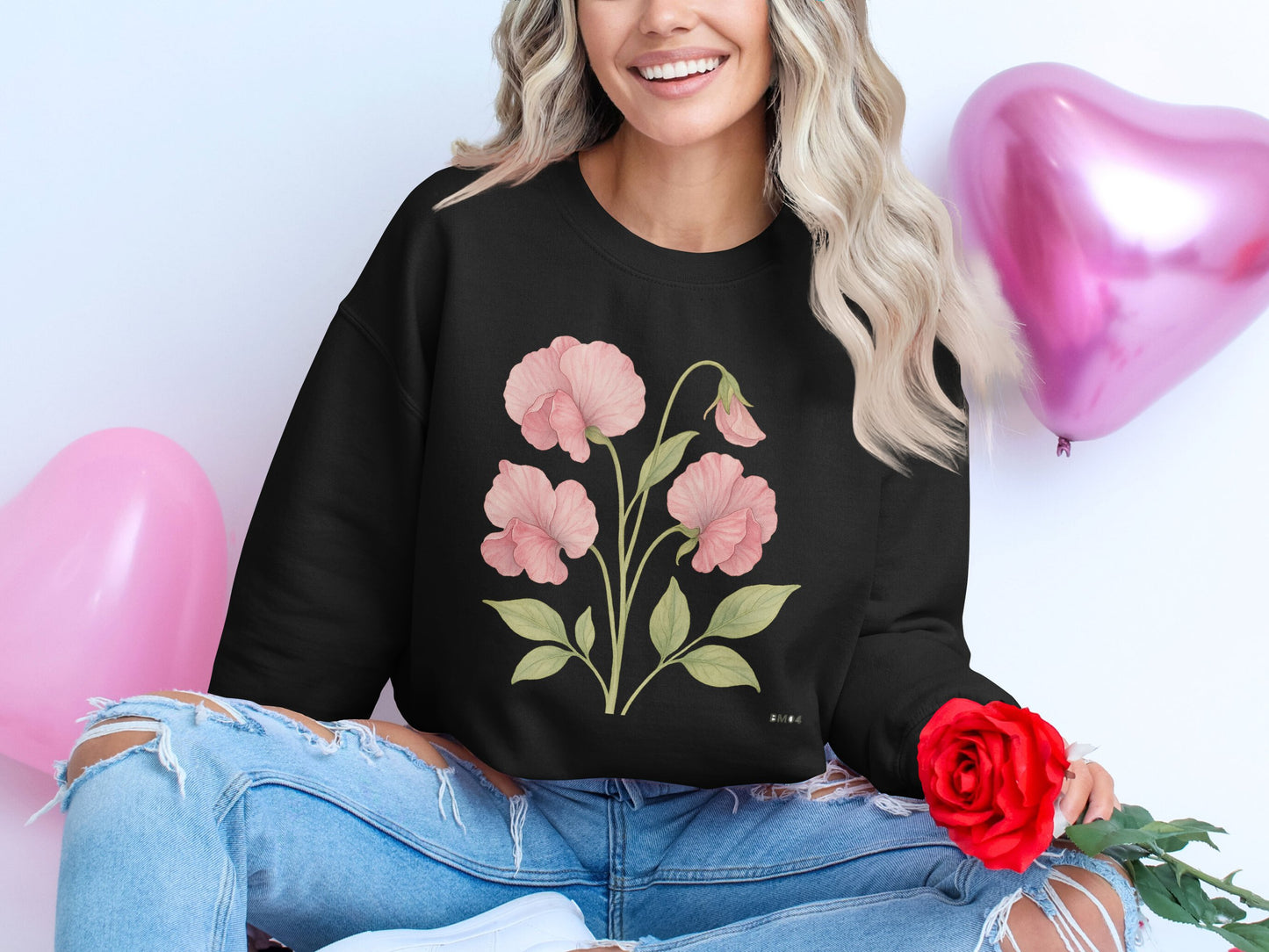 Floral Graphic Sweatshirt for Women Fashionable Product