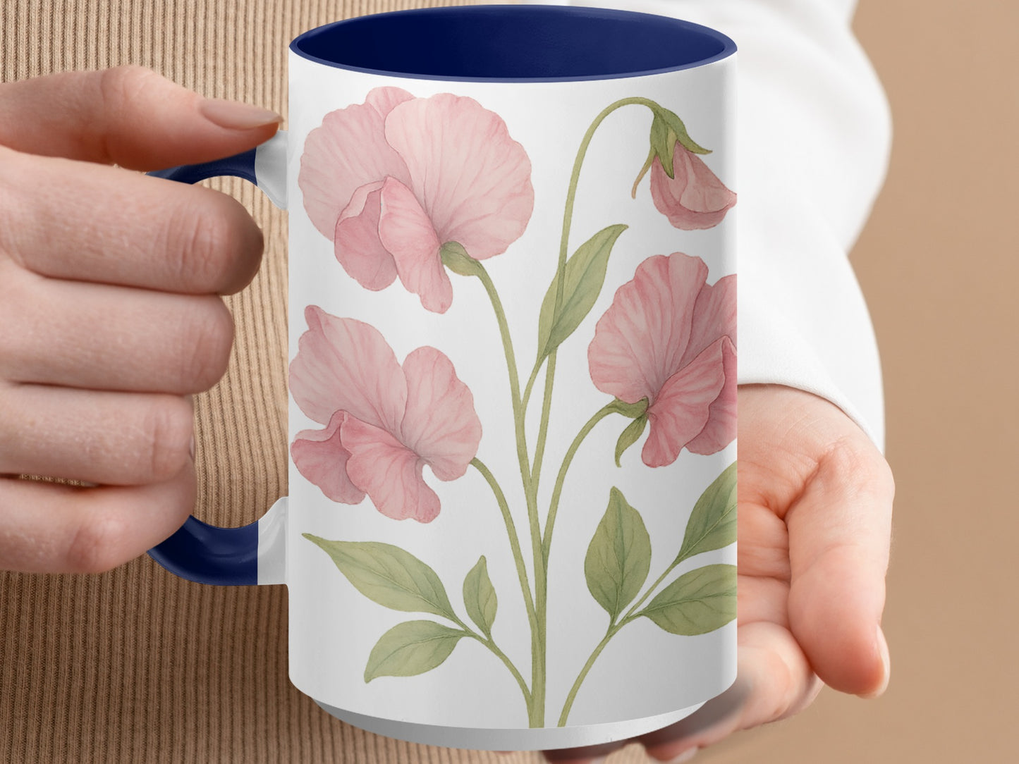Beautiful Floral Design Coffee Mug Unique Drinkware product type