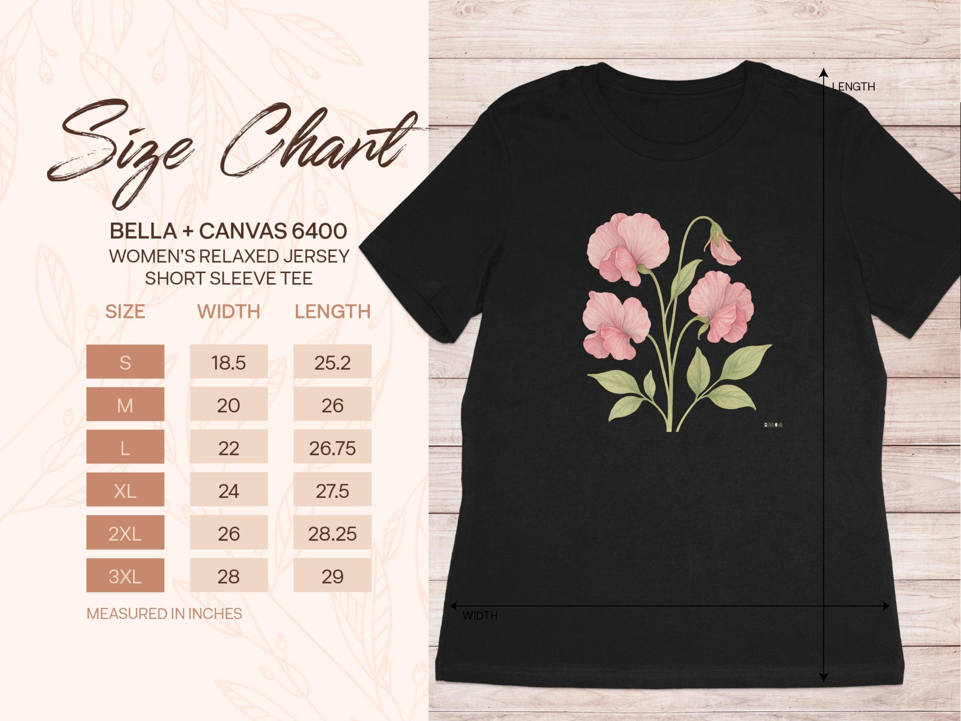 Floral Print Women's Relaxed Jersey Short Sleeve Tee product