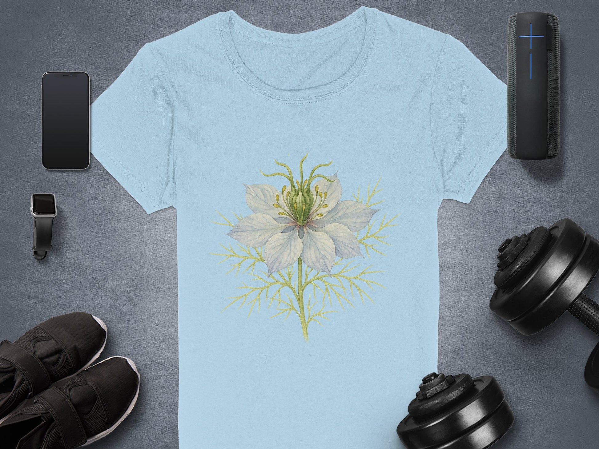 Elegant Floral Design Graphic T-Shirt product type
