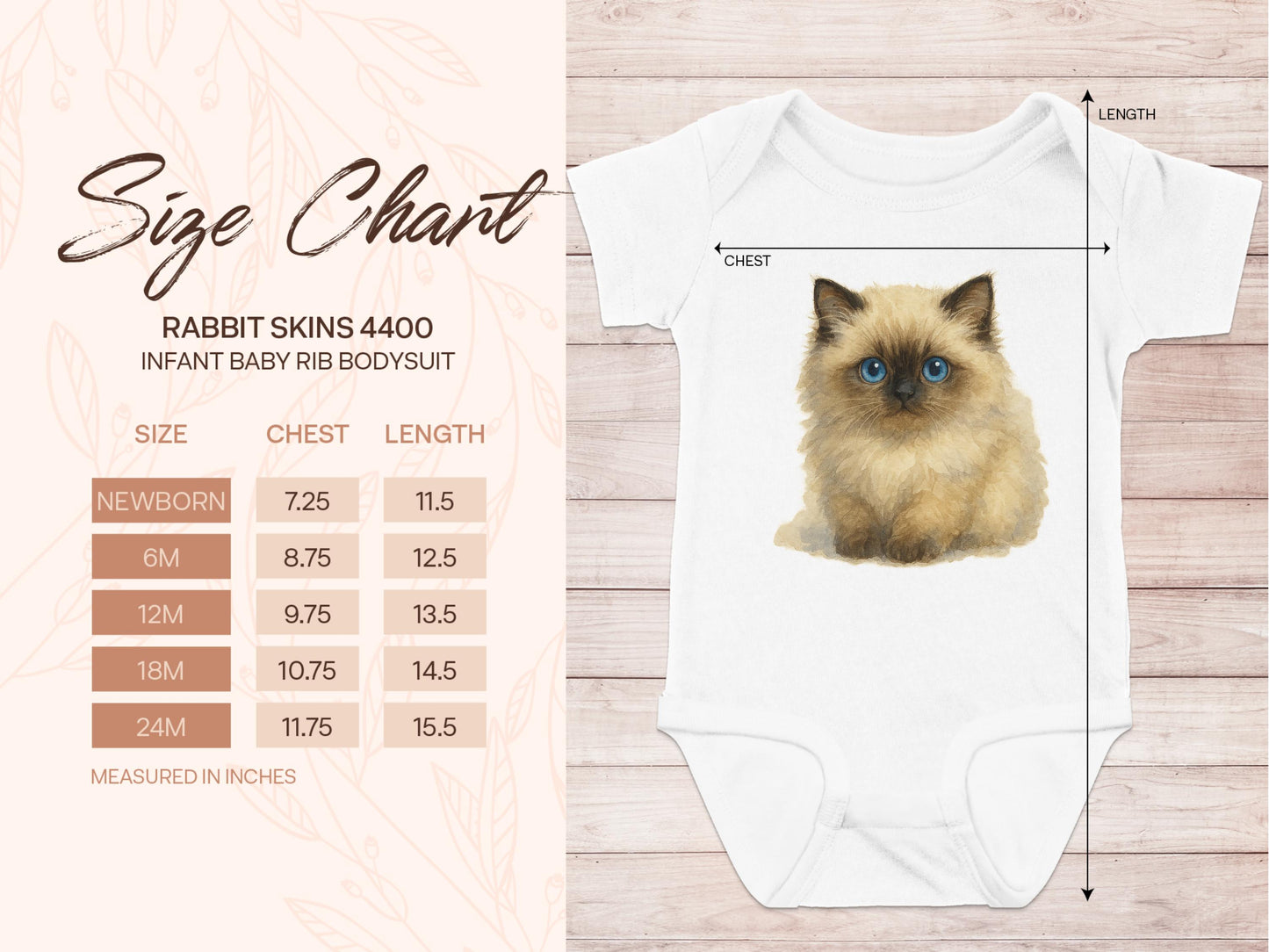 Adorable Cat Print Infant Baby Rib Bodysuit product