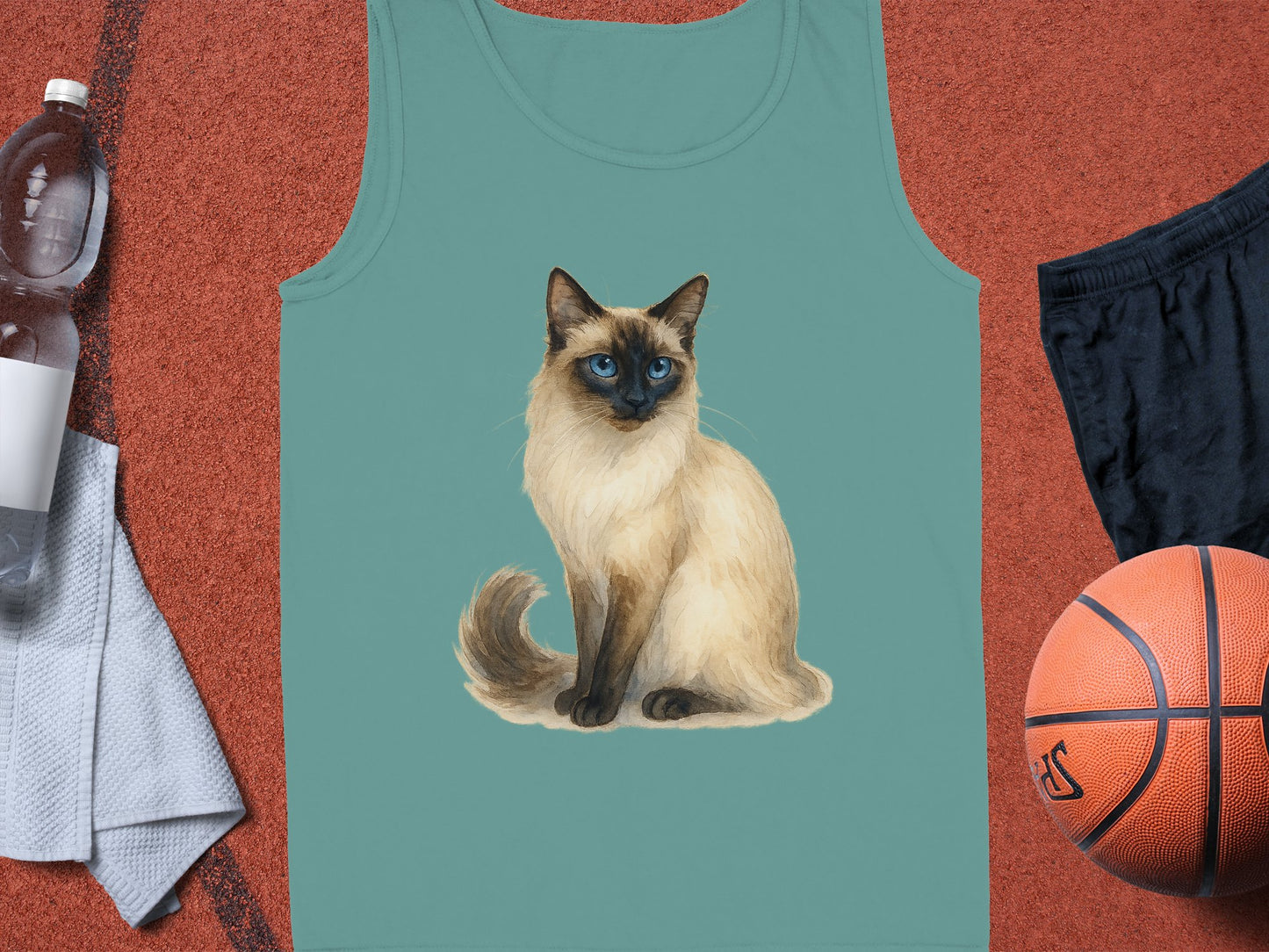 Siamese Cat Illustration Sleeveless Shirt product