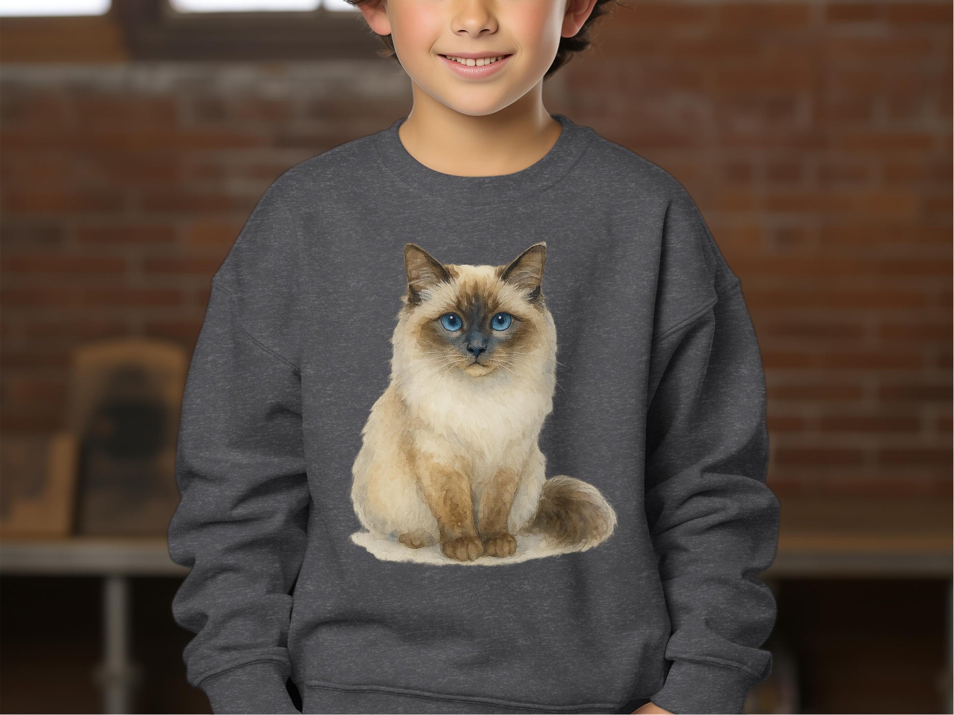Cute Feline Design Cat Graphic Sweatshirt product