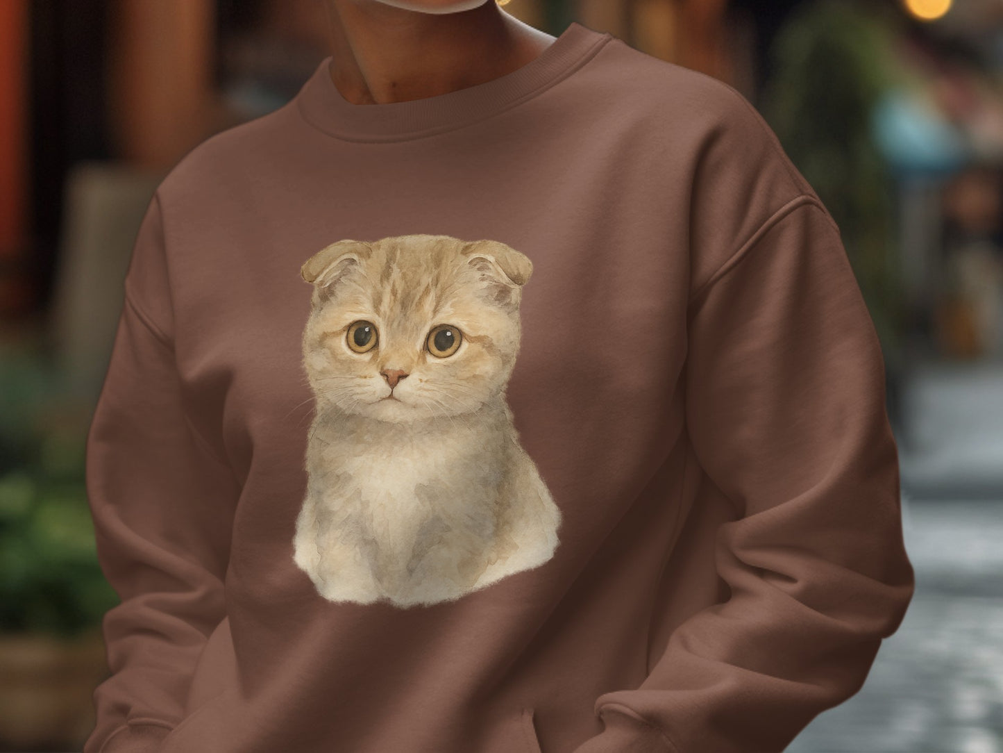 Adorable Kitten Print on Cozy Sweatshirt product