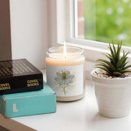 Scented Candle with Botanical Design Home Decor product type