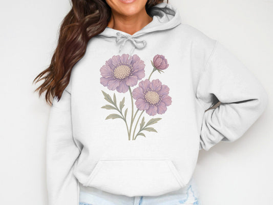 Floral Design Oversized Hoodie for All Seasons product type