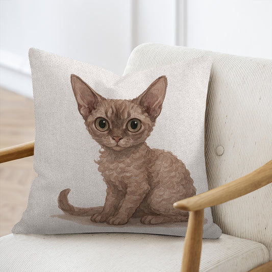 Cute Cat Illustration Printed Throw Pillow product