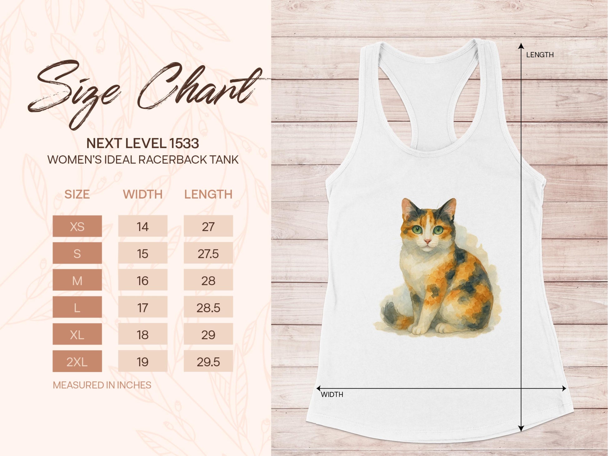 Women's Ideal Racerback Tank Colorful Cat product type
