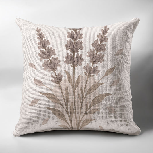 Decorative Floral Lavender Pattern Throw Pillow product