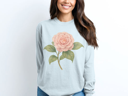 Beautiful Pink Flower Design on Comfortable Top product type