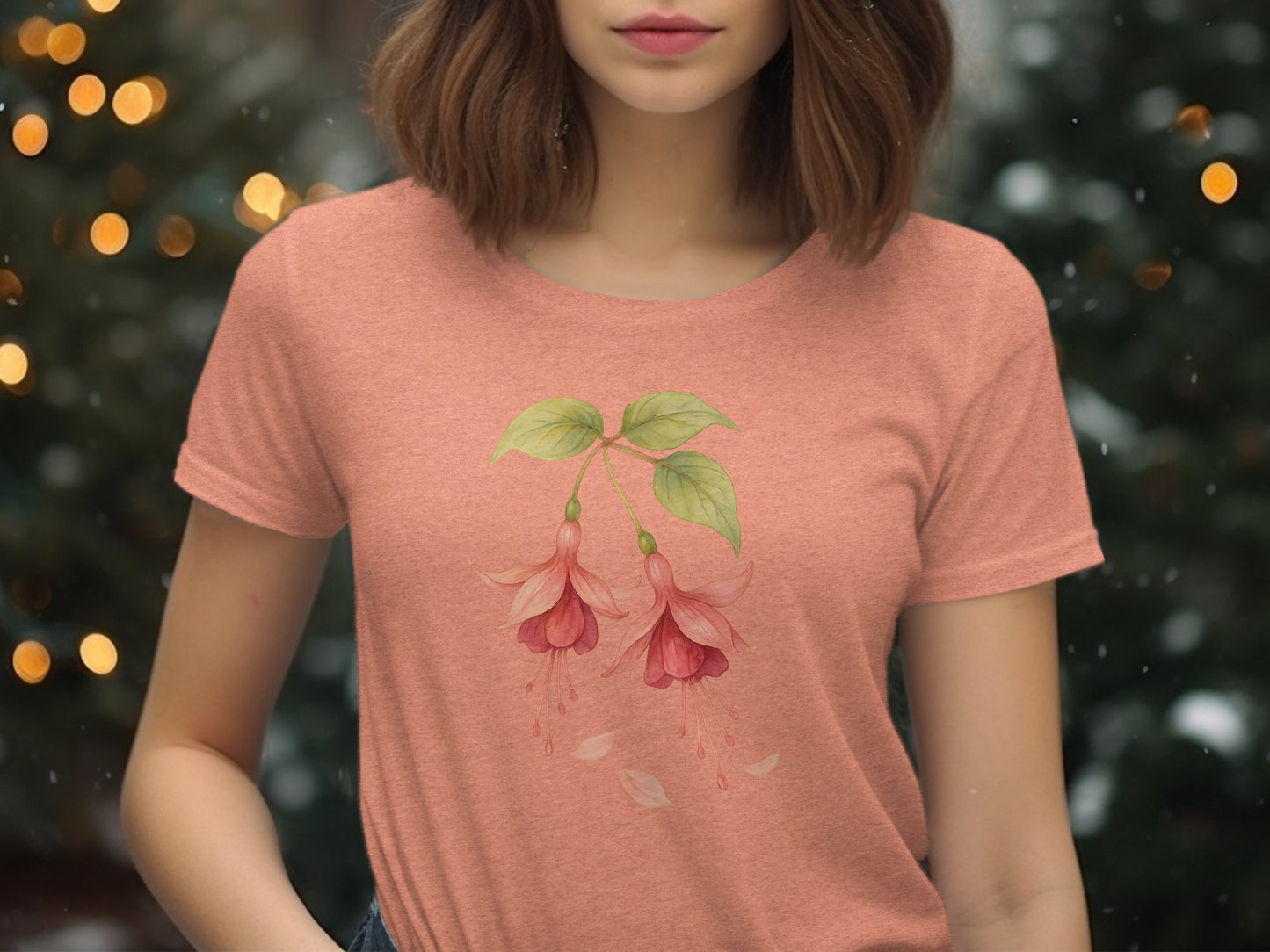 Elegant Floral Graphic Women's Tee product type