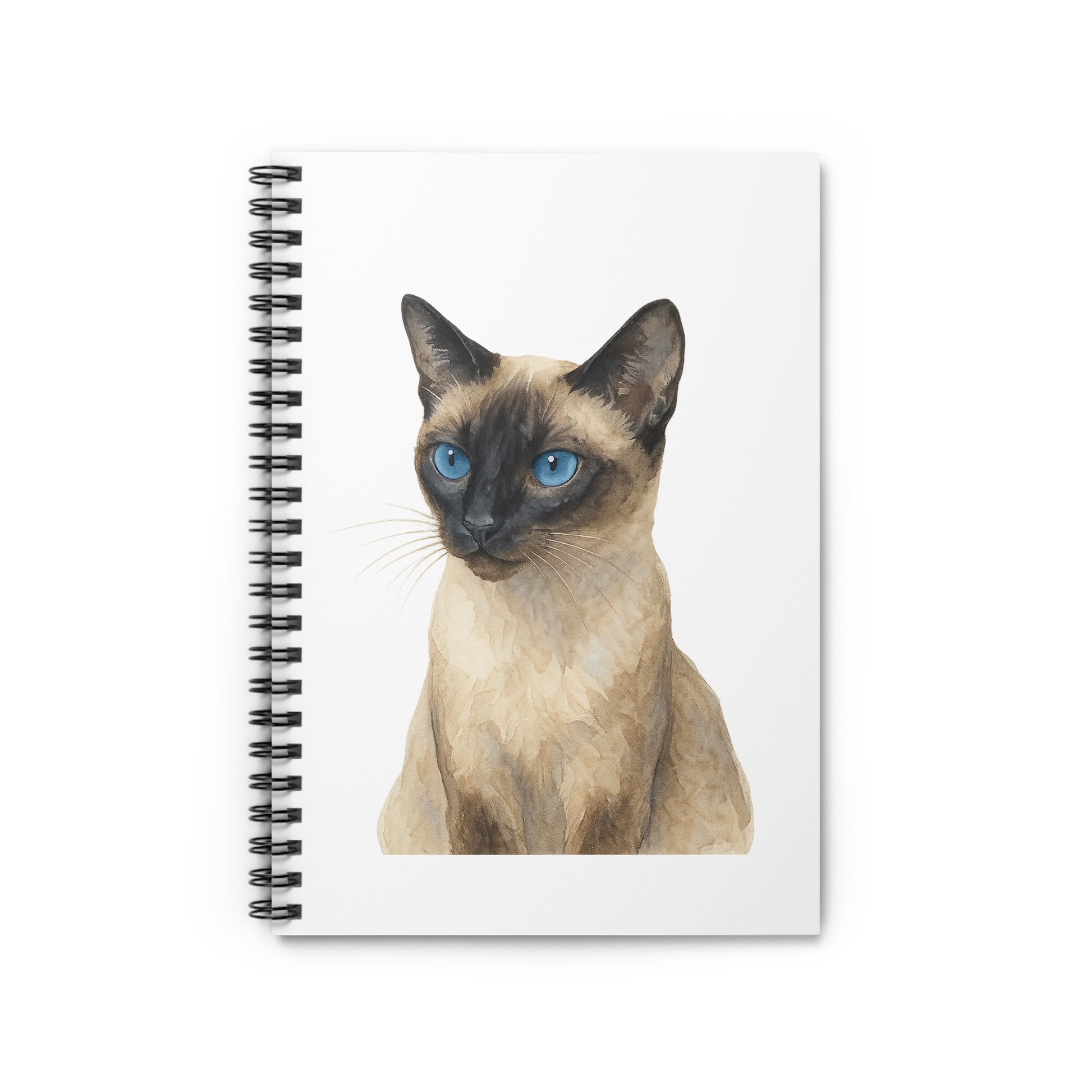Blue Eyed Cat Portrait Spiral Notebook product