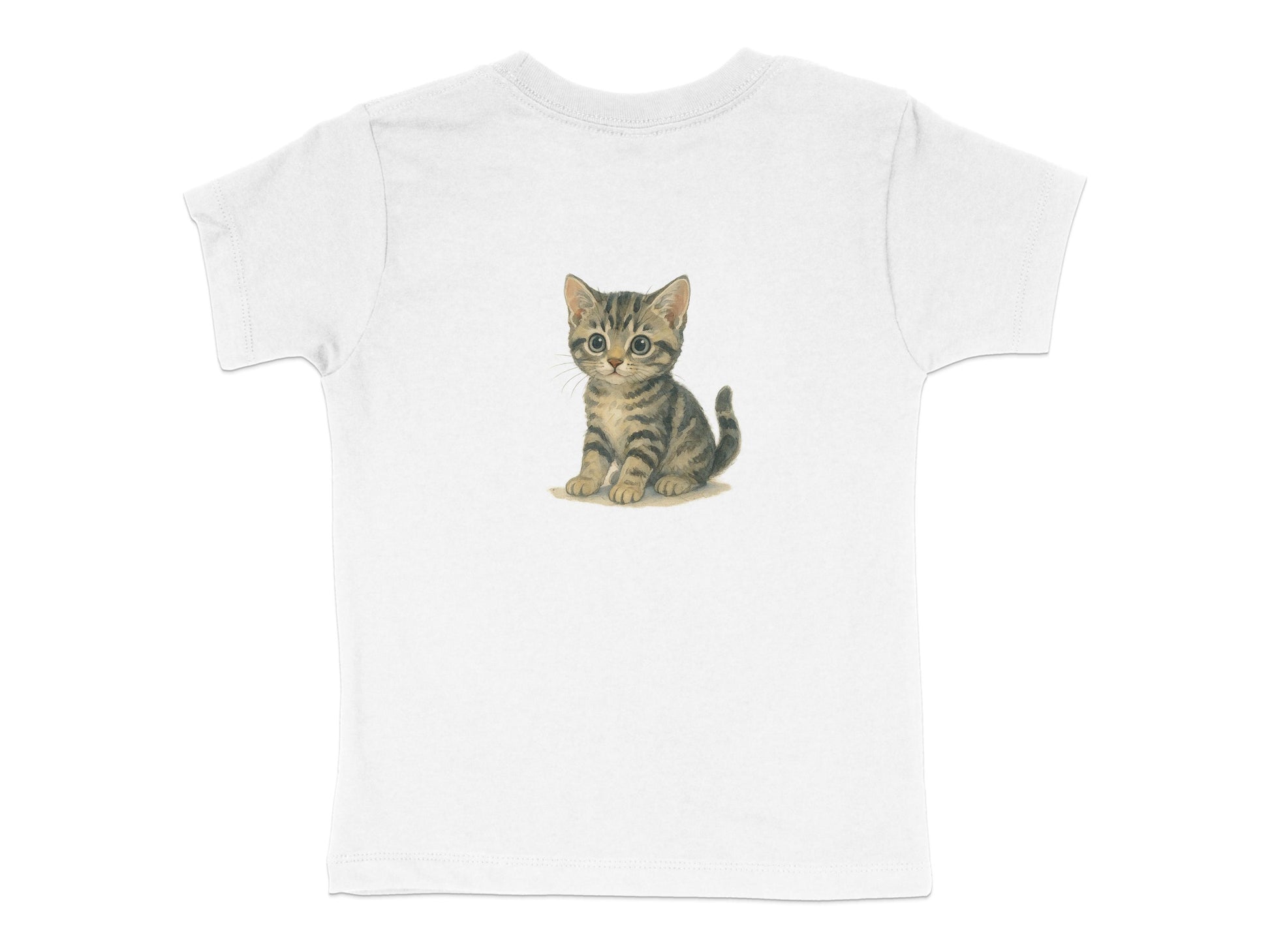 Cute Sitting Kitten Graphic T-Shirt for Kids product type