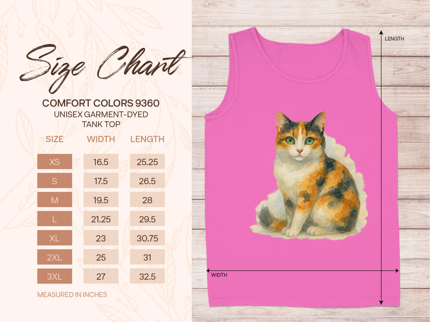 Colorful Cat Tank Top Fashion Statement product type