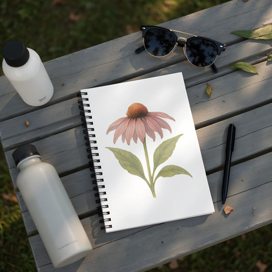 Floral Painting Spiral Bound Notepad for Art Product