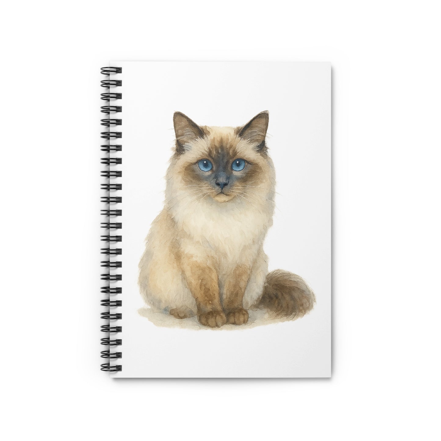 Adorable Blue-eyed Cat Spiral Notebook Product