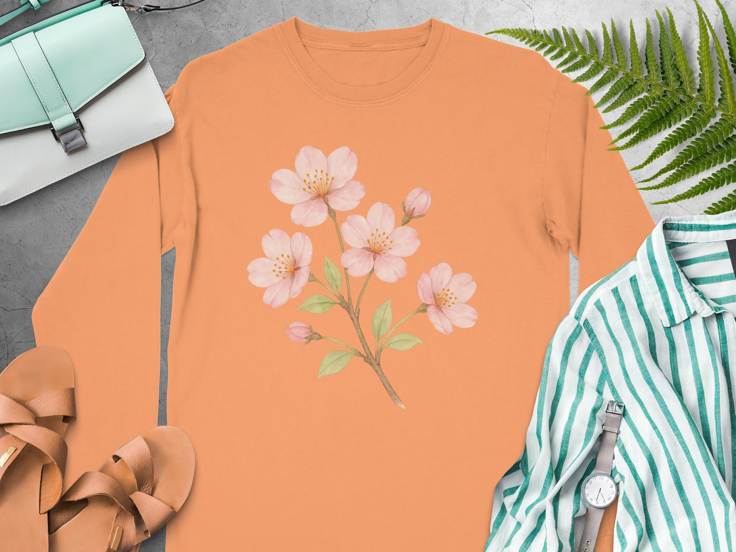 Beautiful Floral Print Long Sleeve Shirt product