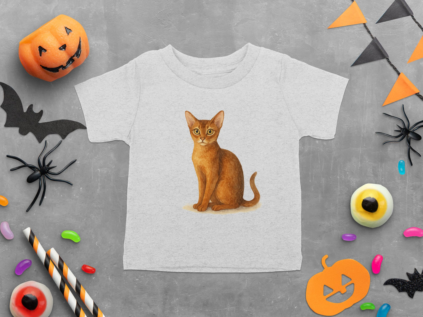 Festive Halloween Cat Graphic Toddler T-Shirt product