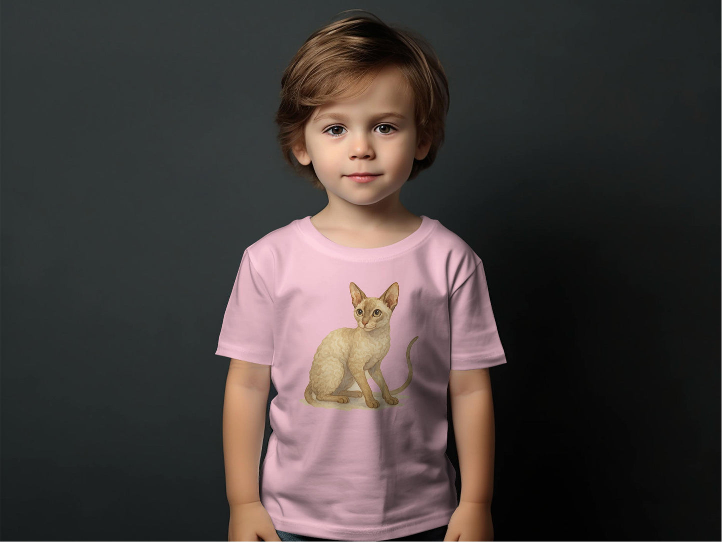 Adorable Kitten Print on Pink Child's T-Shirt product