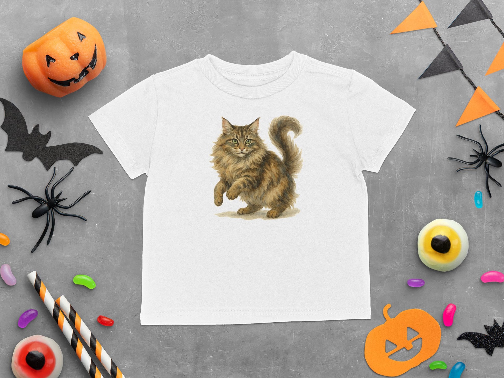 Halloween Cat Design on Kids T-Shirt product