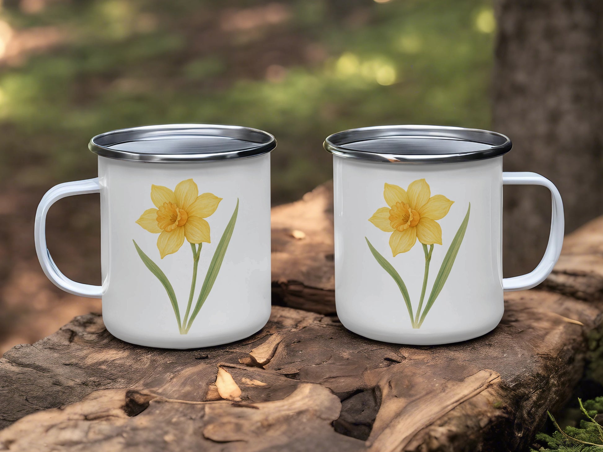 Charming Yellow Daffodil Design Camping Mug product