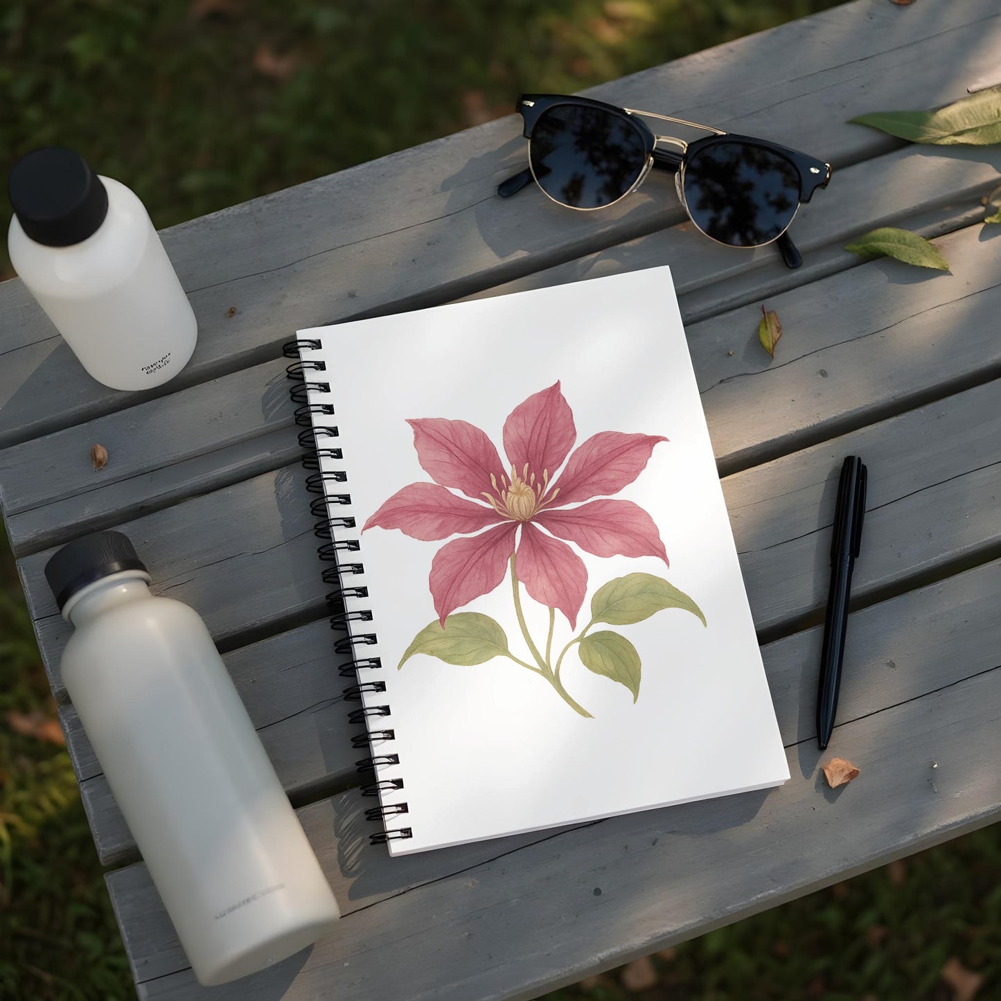 Elegant Floral Design Spiral Notebook product